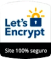 Site 100% seguro com certificado Let's Encrypt