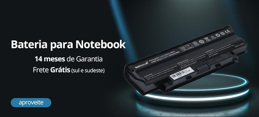 Baterias para Notebook com 14 Meses de Garantia e Frete Grátis